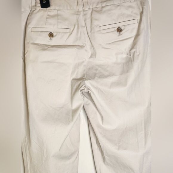 Talbots 8 Curvy Cream Ankle Length Zipper Pockets BeltLoops Women’s Pants - Picture 5 of 7